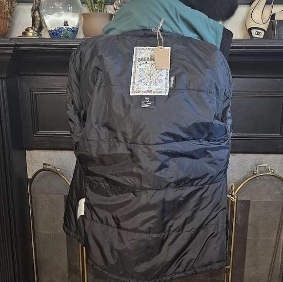 Vintage Obermeyer Geneva Embroidered Suede Trim Belted Ski Jacket 12P - Picture 12 of 14